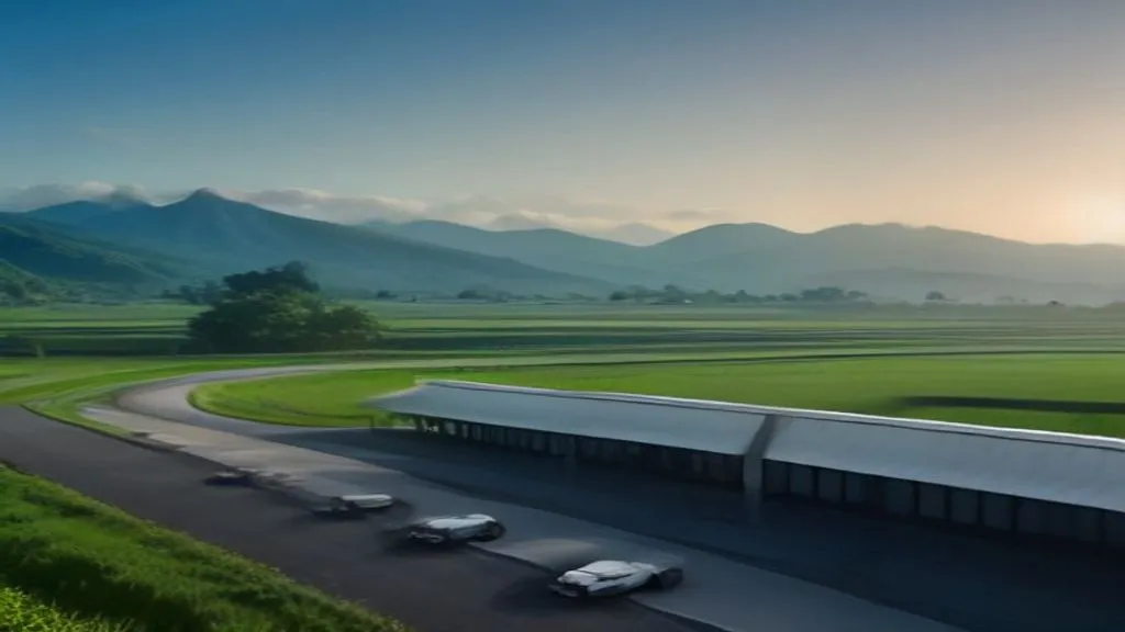 rental mobil kedungjaya - A high-resolution photorealistic image of a sleek modern car